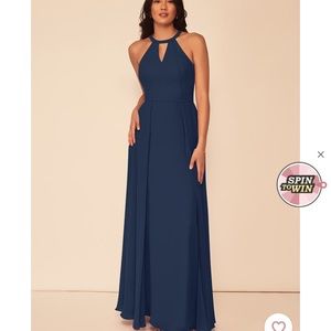 Azazie Navy Blue Dress